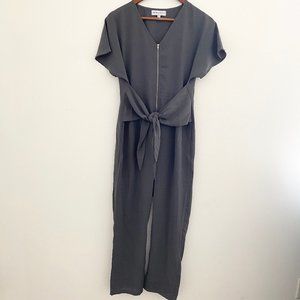 PIPER & SCOOT NWOT York Tie Jumpsuit in Gray